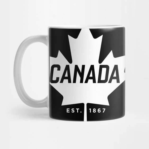 Canada Maple Leaf design - Canada Est. 1867 Vintage Sport by Vector Deluxe